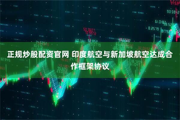 正规炒股配资官网 印度航空与新加坡航空达成合作框架协议
