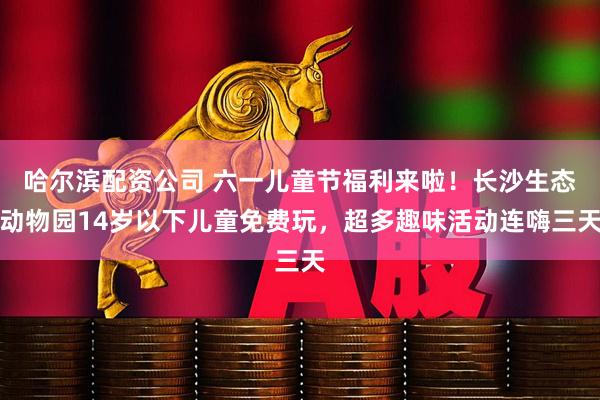 哈尔滨配资公司 六一儿童节福利来啦！长沙生态动物园14岁以下儿童免费玩，超多趣味活动连嗨三天